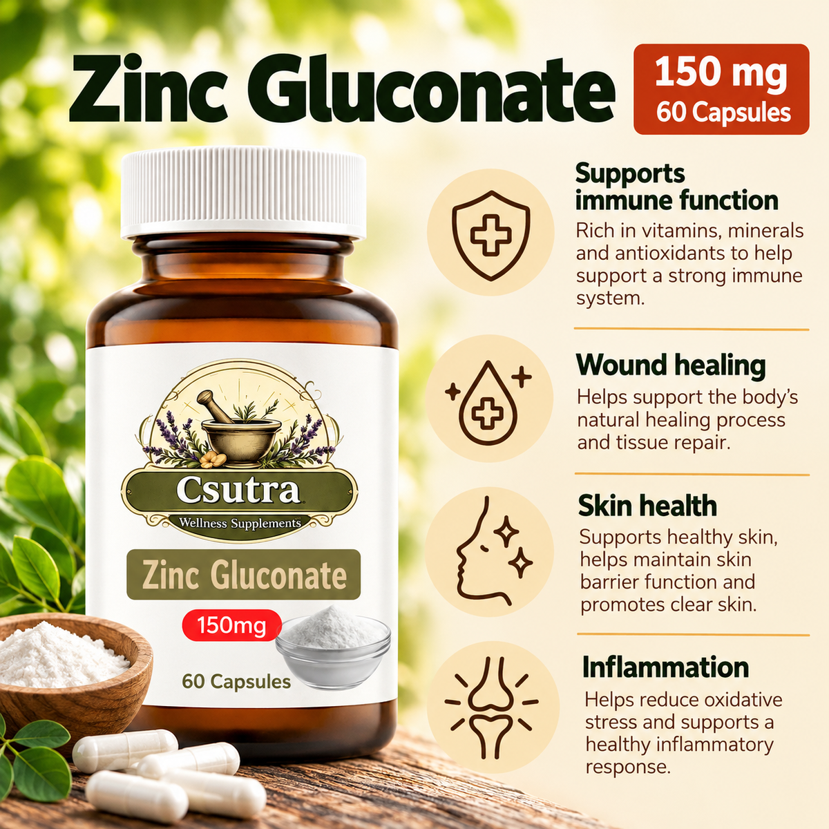 Zinc Gluconate 150mg
