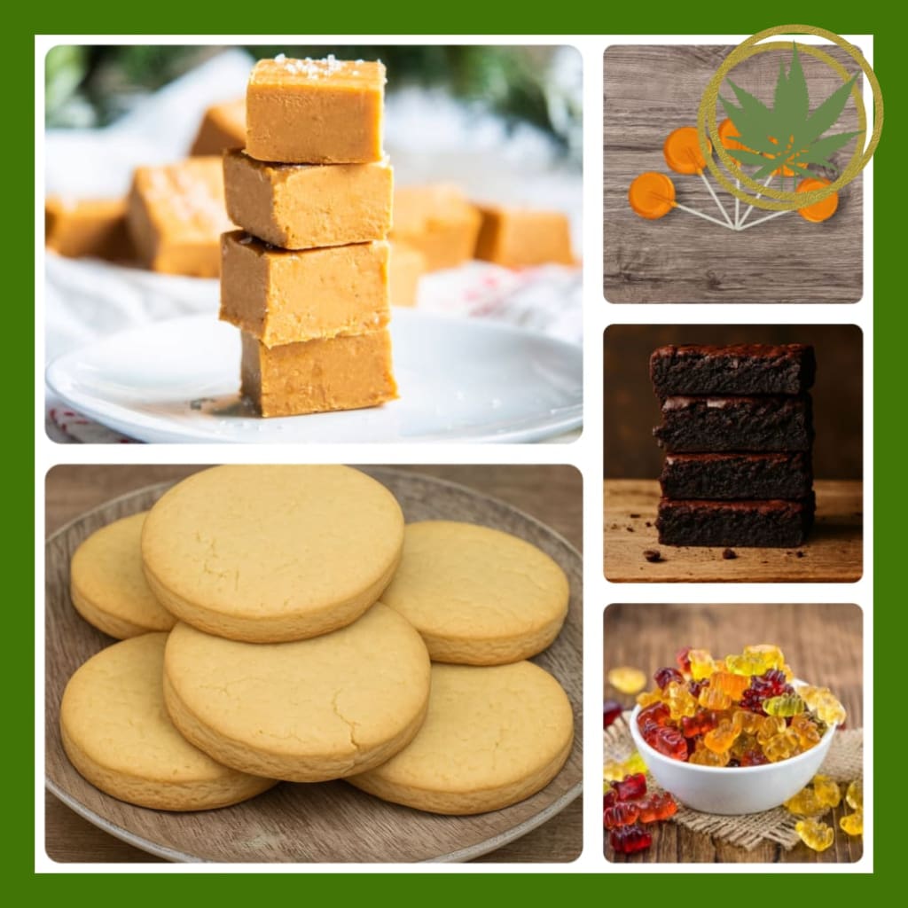 Sativa THC Edibles Variety Pack 1 with Space Cookies, Brownies and Fudge - Cannasutra