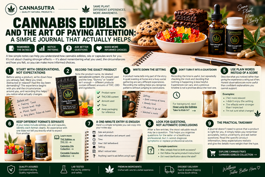 Cannabis Edibles and the Art of Paying Attention: A Simple Journal That Actually Helps