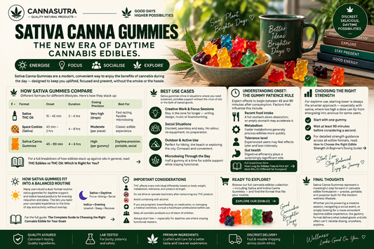 Sativa Canna Weed Gummies: The New Era of Daytime Cannabis Edibles