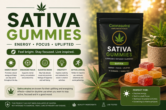 Sativa Canna Gummies Explained: Energy, Focus & the Cannasutra Difference