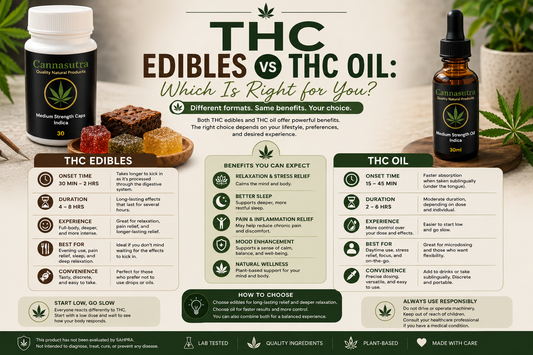 THC Edibles vs THC Oil