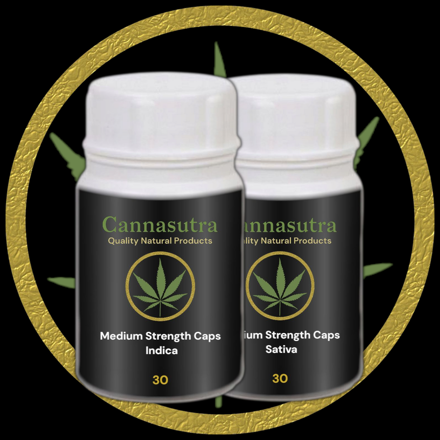 Full Spectrum CBD & THC Capsules - Sativa & Indica strains