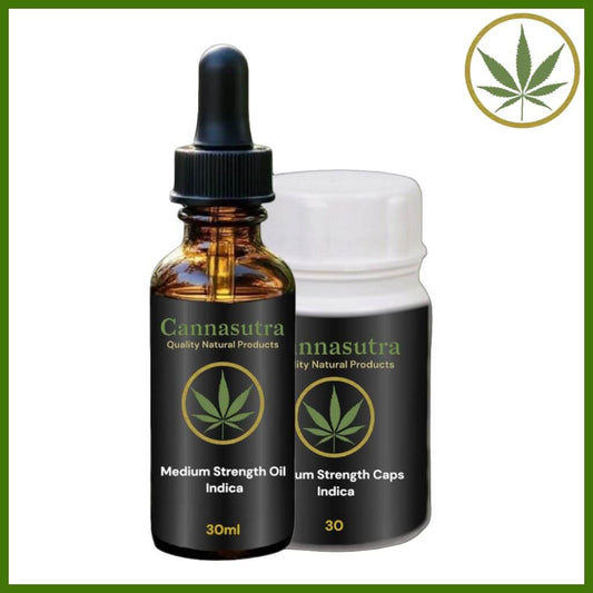 Full Spectrum Oil & Capsules Indica - (Medium Strength) - Combo 2