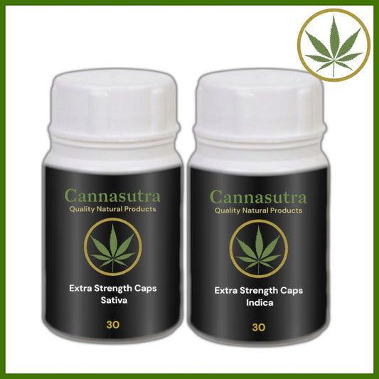 Extra Strength Sativa & Indica THC Capsules at Cannasutra South Africa