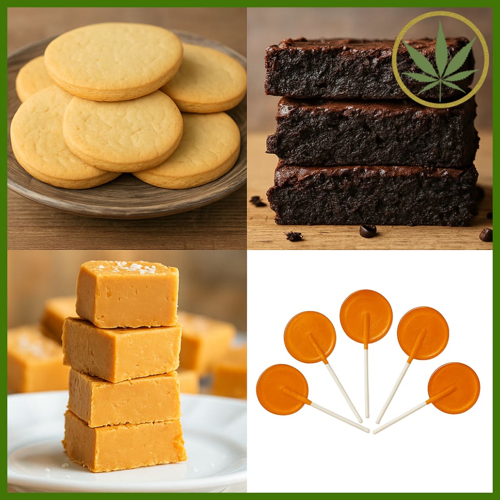Sativa THC Edibles Variety Pack 1 with Space Cookies, Brownies and Fudge - Cannasutra