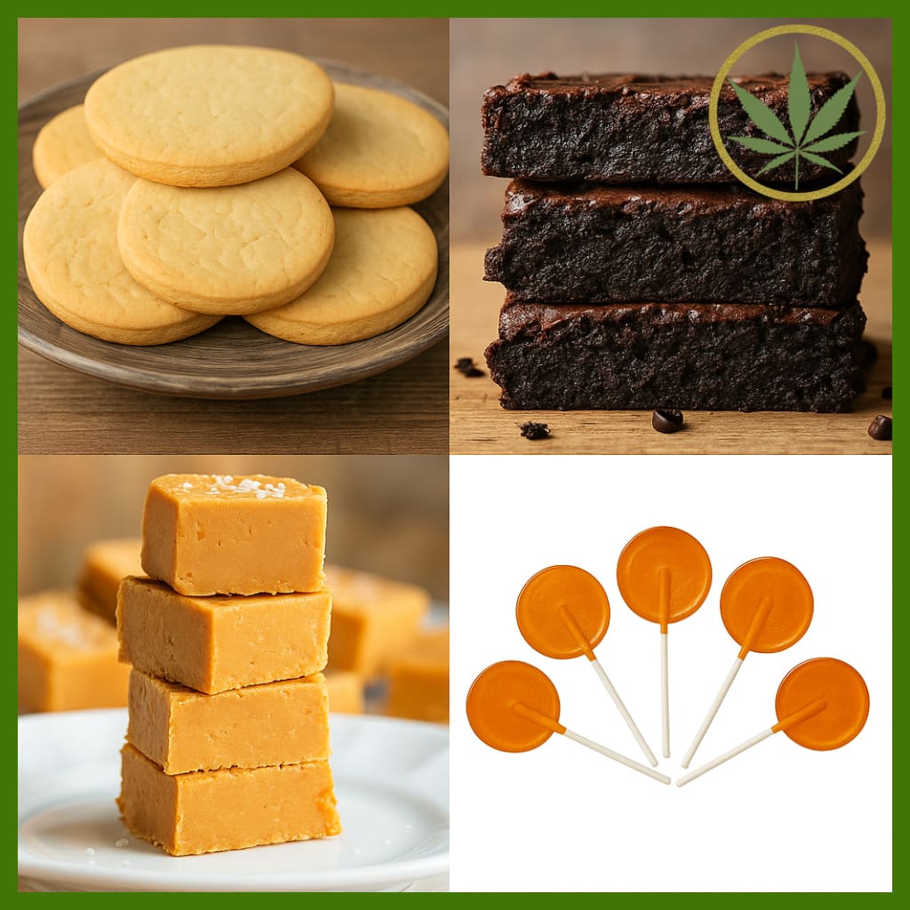 Sativa THC Edibles Variety Pack 1 with Space Cookies, Brownies and Fudge - Cannasutra