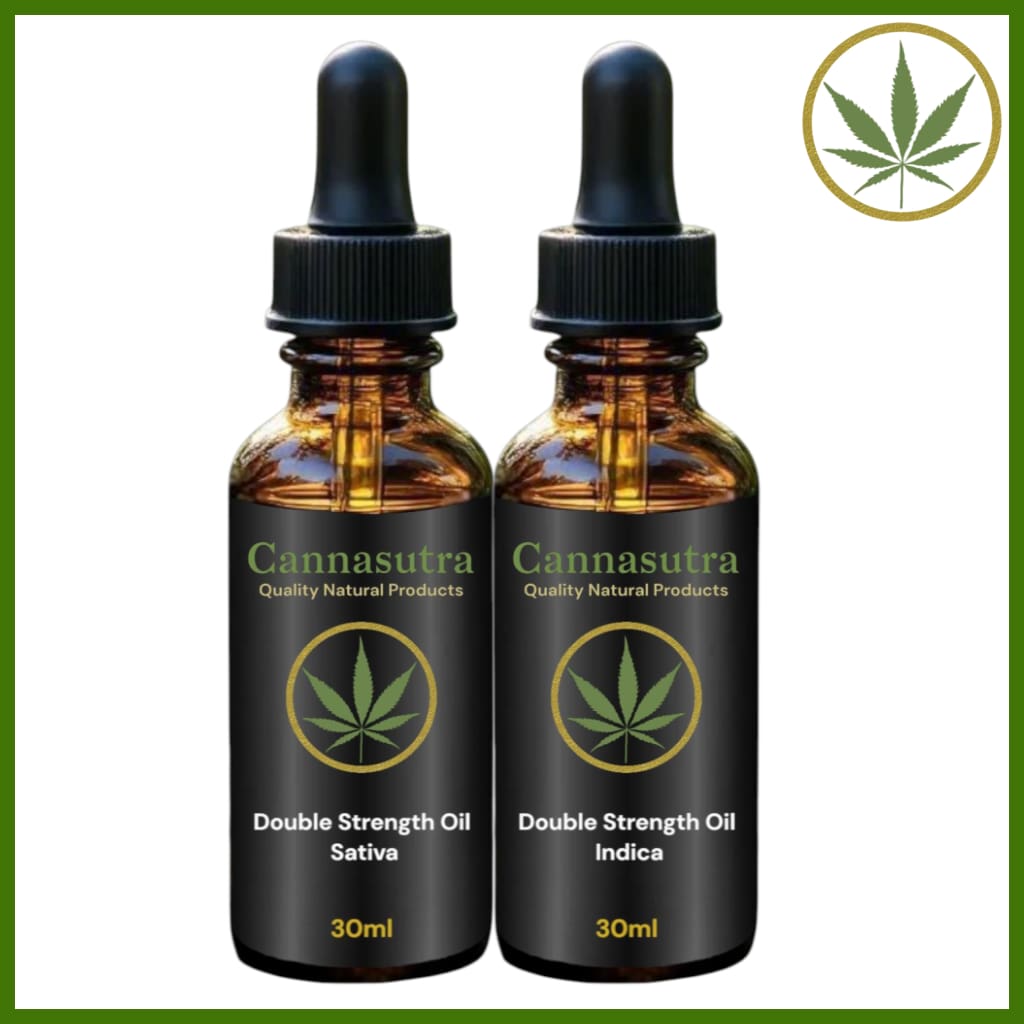 Double Strength THC Oil Sativa and Indica at Cannasutra