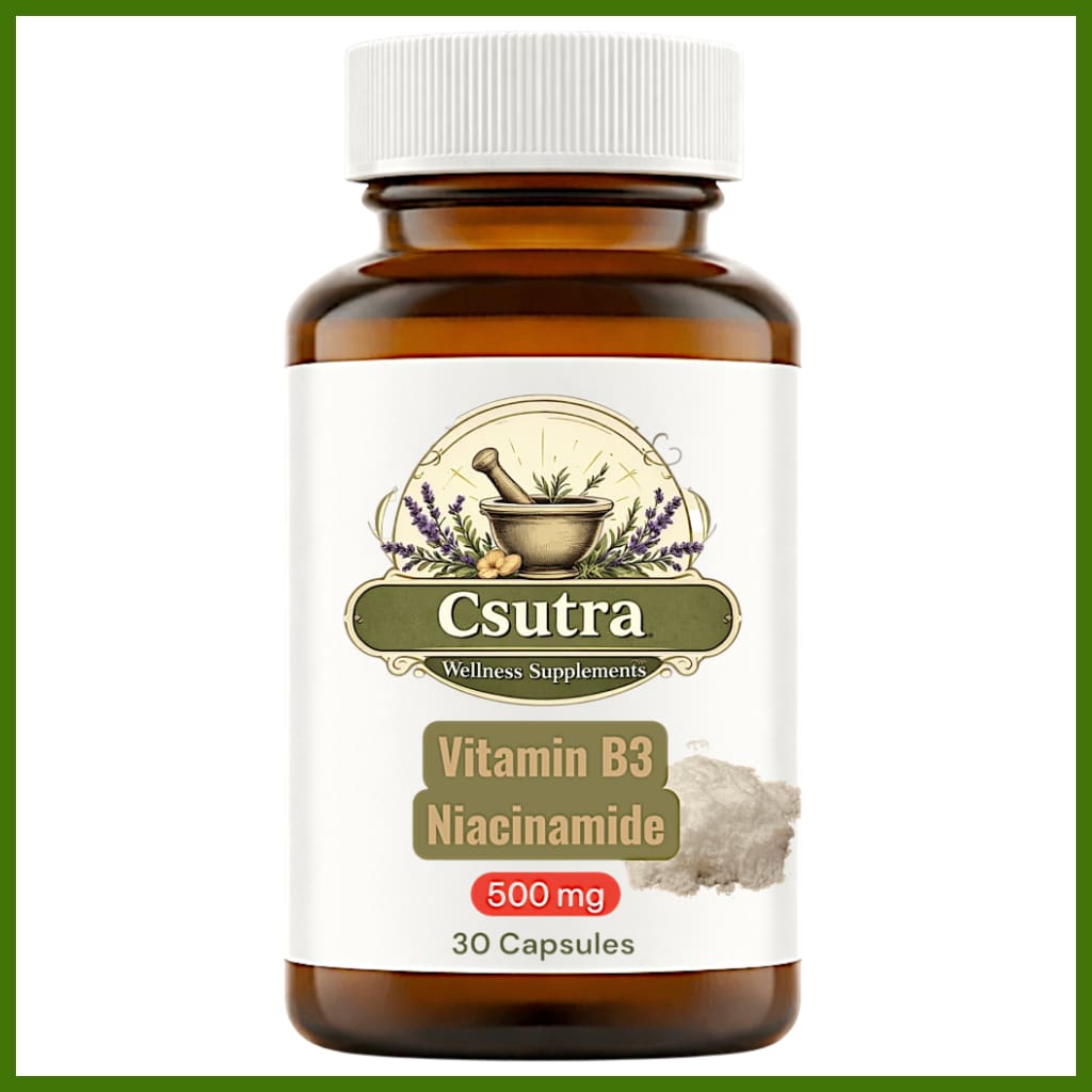 Vitamin B3 (Niacinamide) 30 Capsules (1 month’s supply)